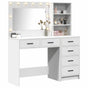Dressing Table 2 pcs White 78.5 x 41 x 135 cm Engineered Wood