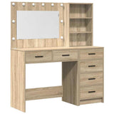 Dressing Table Brown 78.5 x 41 x 135 cm Engineered wood - Front View