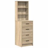 Dressing Table Brown 78.5 x 41 x 135 cm Engineered wood - Rear View