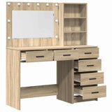Dressing Table Brown 78.5 x 41 x 135 cm Engineered wood - Close-Up Angle