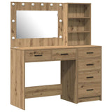Dressing Table Brown 78.5 x 41 x 135 cm Engineered wood - Front View