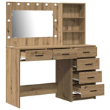 Dressing Table Brown 78.5 x 41 x 135 cm Engineered wood - Close-Up Angle