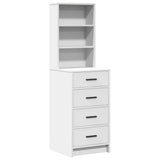 Dressing Table 2 pcs White 50 x 41 x 135 cm Engineered wood