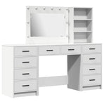 Dressing Table 3 pcs White 78,5 x 41 x 135 cm Engineered Wood