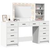Dressing Table 3 pcs White 40 x 41 x 135 cm Engineered wood - Side View