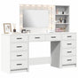 Dressing Table 3 pcs White 78,5 x 41 x 135 cm Engineered Wood