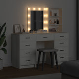 Dressing Table 3 pcs White 40 x 41 x 135 cm Engineered wood - Top-Down View