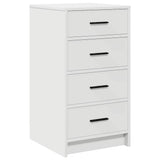 Dressing Table with Mirror Lights 3 pcs White Engineered wood