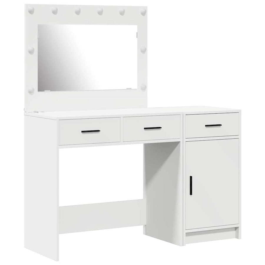 Dressing Table 2 pcs White 40 x 41 x 75 cm Engineered Wood