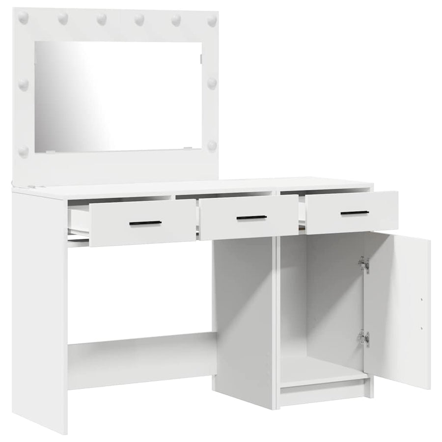 Dressing Table 2 pcs White 40 x 41 x 75 cm Engineered Wood