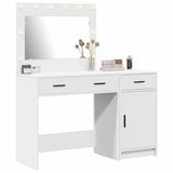 Dressing Table 2 pcs White 40 x 41 x 75 cm Engineered wood - Side View