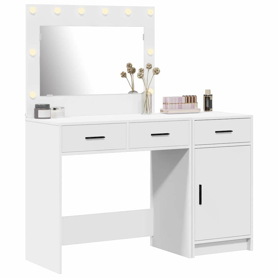 Dressing Table 2 pcs White 40 x 41 x 75 cm Engineered Wood
