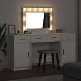 Dressing Table 3 pcs White 40 x 41 x 75 cm Engineered wood - Top-Down View