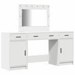 Dressing Table 3 pcs White 78,5 x 41 x 135 cm Engineered Wood