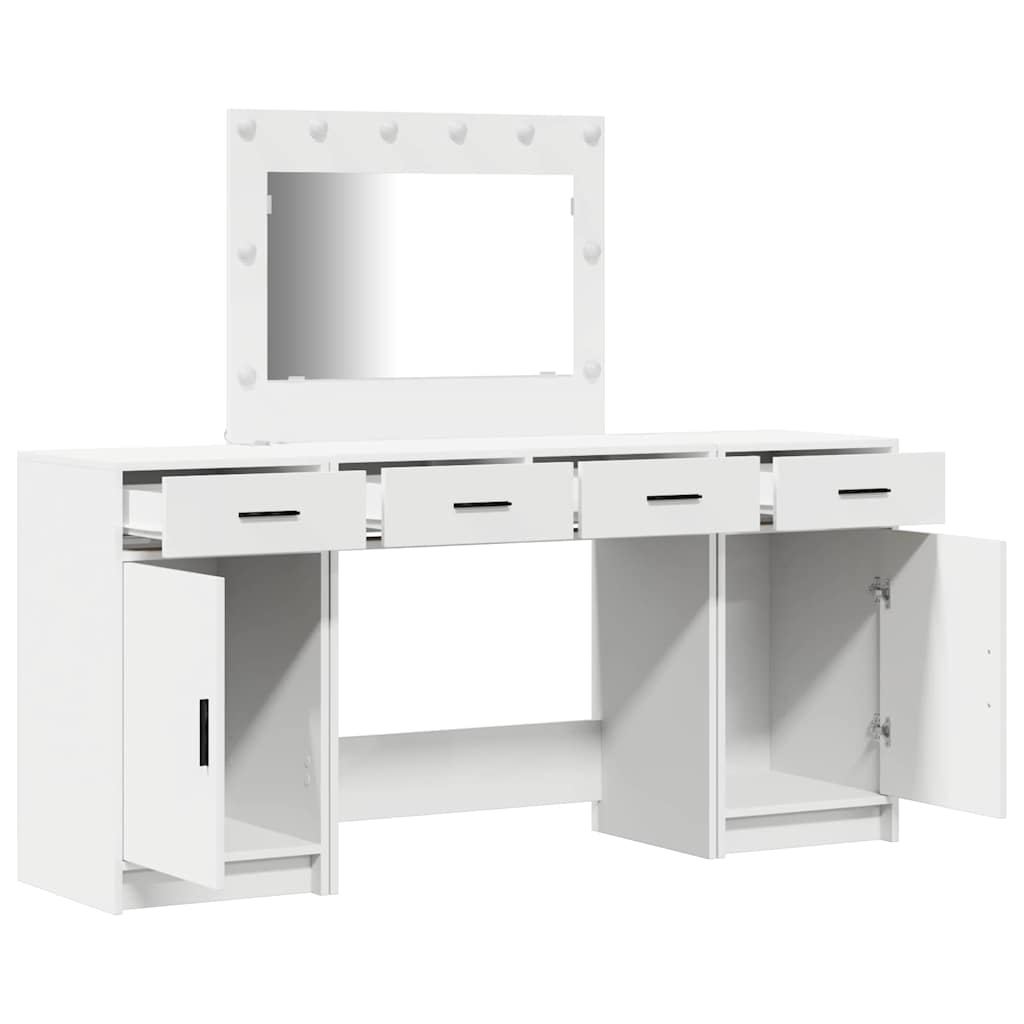 Dressing Table 3 pcs White 40 x 41 x 75 cm Engineered wood