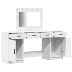 Dressing Table 3 pcs White 78,5 x 41 x 135 cm Engineered Wood