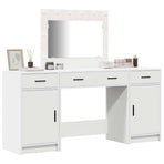 Dressing Table 3 pcs White 78,5 x 41 x 135 cm Engineered Wood