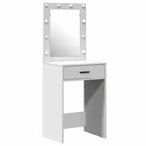 Dressing Table with Door White 50 x 41 x 135 cm Engineered wood - Rear View