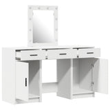 Dressing Table with Door White 50 x 41 x 135 cm Engineered wood - 45-Degree Angle