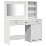 Dressing Table 2 pcs White 78.5 x 41 x 135 cm Engineered wood - Front View