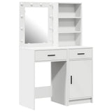 Dressing Table Set 2 pcs White 50 x 41 x 135 cm Engineered wood - Front View