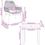 3 Piece Garden Dining Set with Cushions Brown Poly Rattan Glass - Extra Image