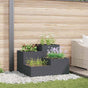 Garden Planter Anthracite 80 x 80 x 60 cm Steel