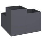 Garden Planter Anthracite 80 x 80 x 60 cm Steel