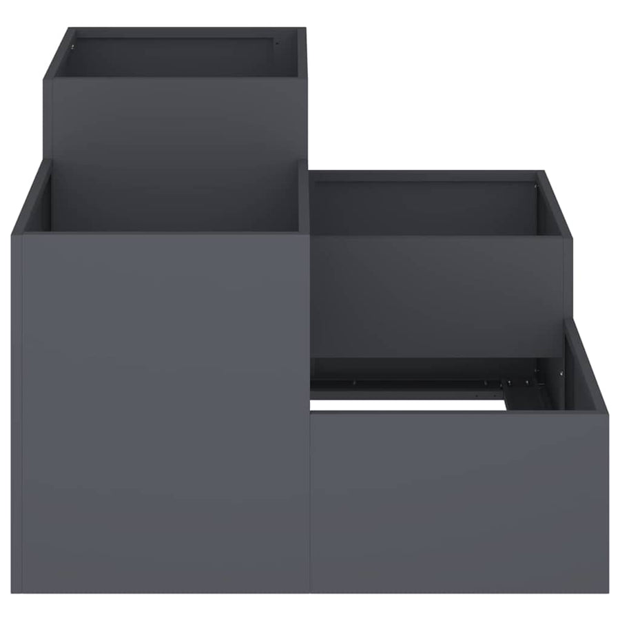 Garden Planter Anthracite 80 x 80 x 60 cm Steel