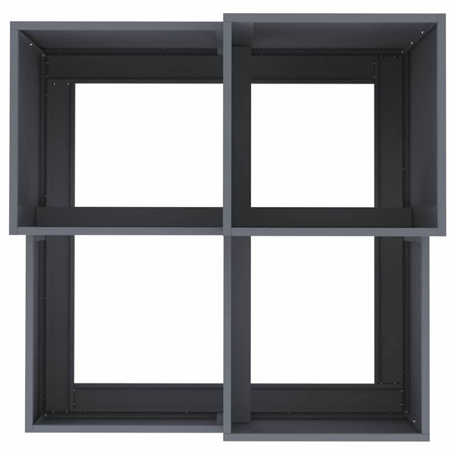 Garden Planter Anthracite 80 x 80 x 60 cm Steel
