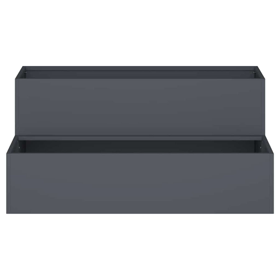 Garden Planter Anthracite 100 x 60 x 45 cm Cold-rolled Steel