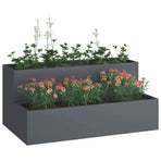 Garden Planter Anthracite 100 x 60 x 45 cm Cold-rolled Steel