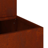 Garden Planter Rusty 100 x 60 x 45 cm Weathering Steel