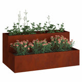 Garden Planter Rusty 100 x 60 x 45 cm Weathering Steel