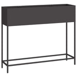 Raised Garden Planter Black 100 x 26 x 82 cm Steel