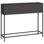 Raised Garden Planter Black 100 x 26 x 82 cm Steel