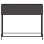 Raised Garden Planter Black 100 x 26 x 82 cm Steel
