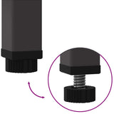 Raised Garden Planter Black 100 x 26 x 82 cm Steel - Extra Image