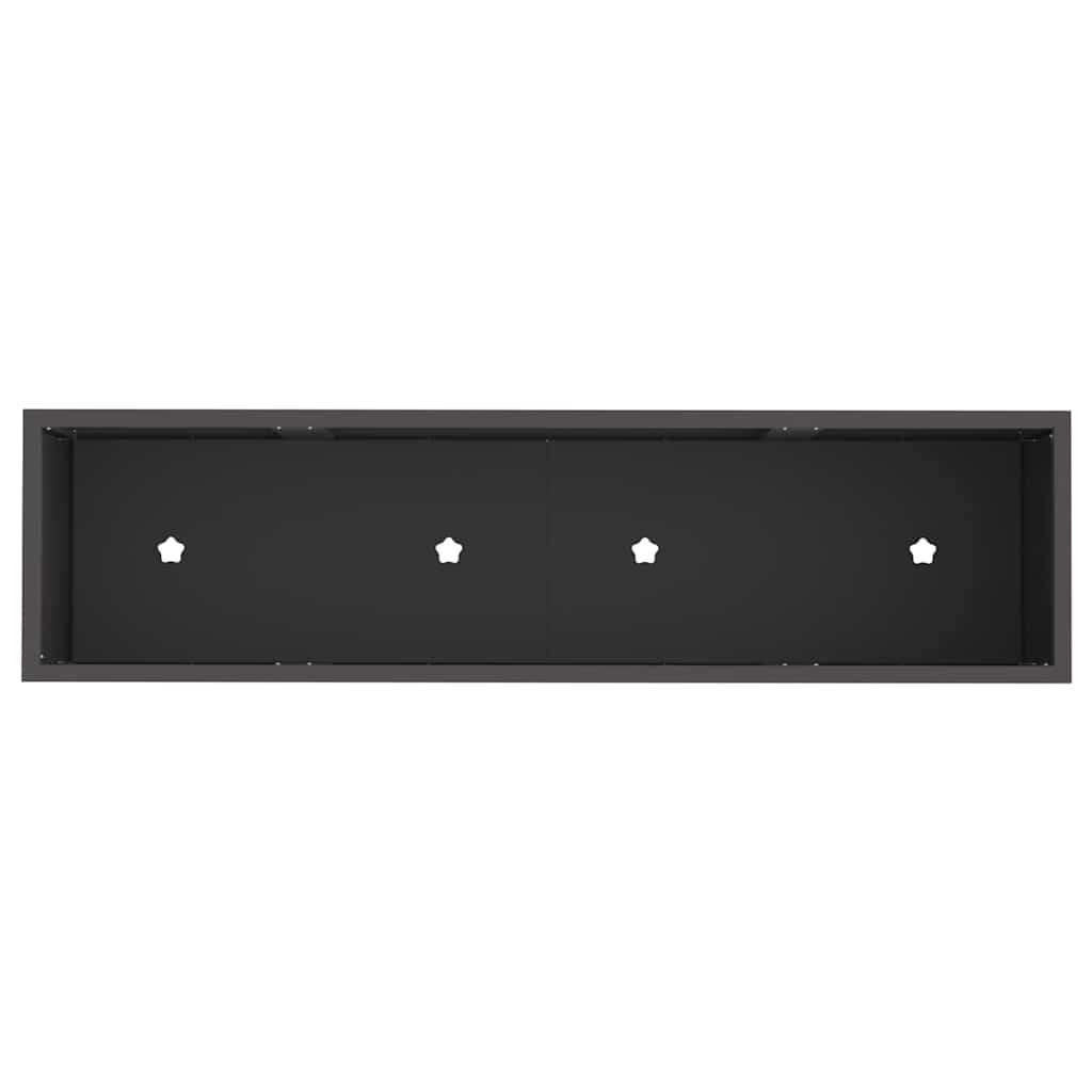 Raised Garden Planter Black 100 x 26 x 82 cm Steel