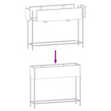 Raised Garden Planter Anthracite 100 x 26 x 82 cm Steel