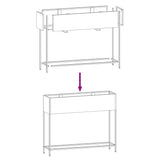 Raised Garden Planter Anthracite 100 x 26 x 82 cm Steel - Extra Image