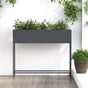 Raised Garden Planter Anthracite 100 x 26 x 82 cm Steel