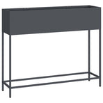 Raised Garden Planter Anthracite 100 x 26 x 82 cm Steel