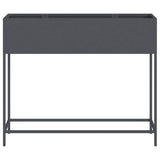Raised Garden Planter Anthracite 100 x 26 x 82 cm Steel