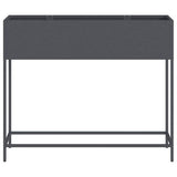 Raised Garden Planter Anthracite 100 x 26 x 82 cm Steel - 45-Degree Angle