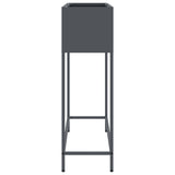 Raised Garden Planter Anthracite 100 x 26 x 82 cm Steel