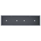 Raised Garden Planter Anthracite 100 x 26 x 82 cm Steel