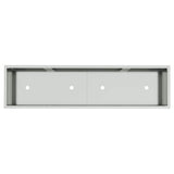 Raised Garden Planter Silver 100 x 26 x 82 cm Galvanised Steel - Close-Up Angle
