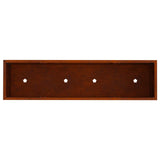 Raised Garden Planter Rusty 100 x 26 x 82 cm Weathering Steel - Extra Image