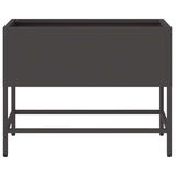 Raised Garden Planter Black 60 x 26 x 45 cm Steel - 45-Degree Angle